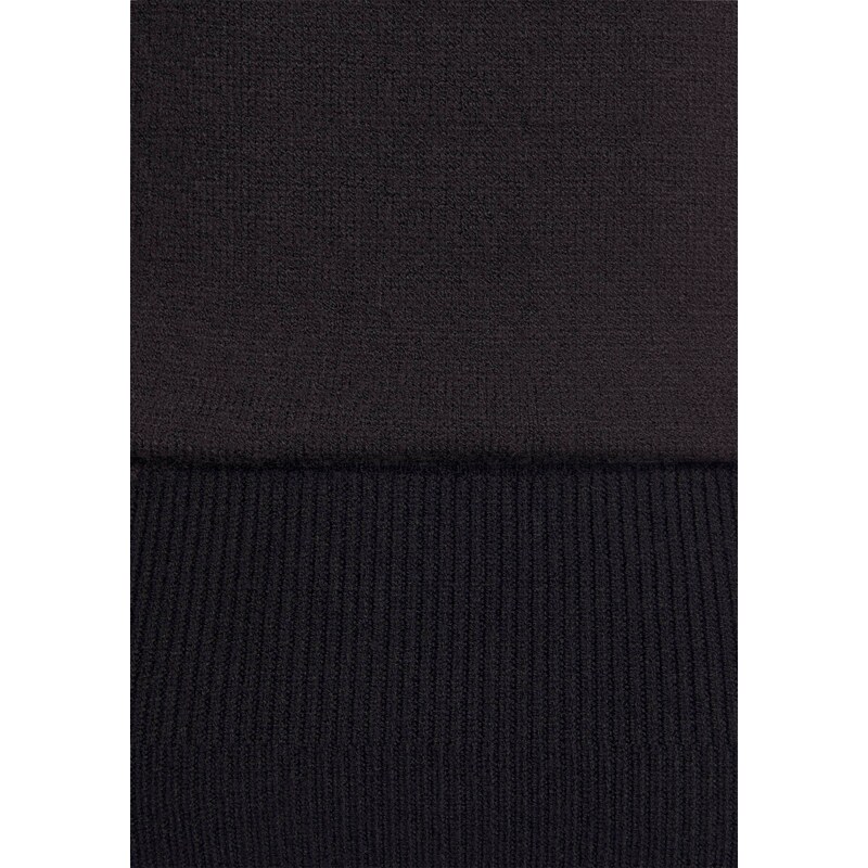 LASCANA Pletena obleka črna