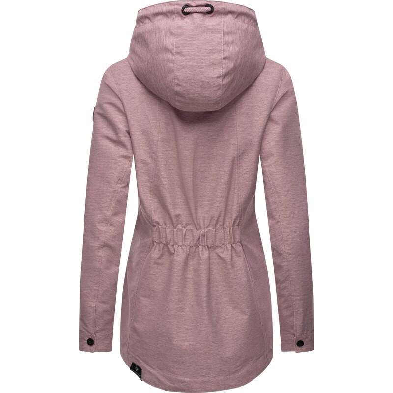 Ragwear Prehodna jakna 'Zuzka' mauve / črna