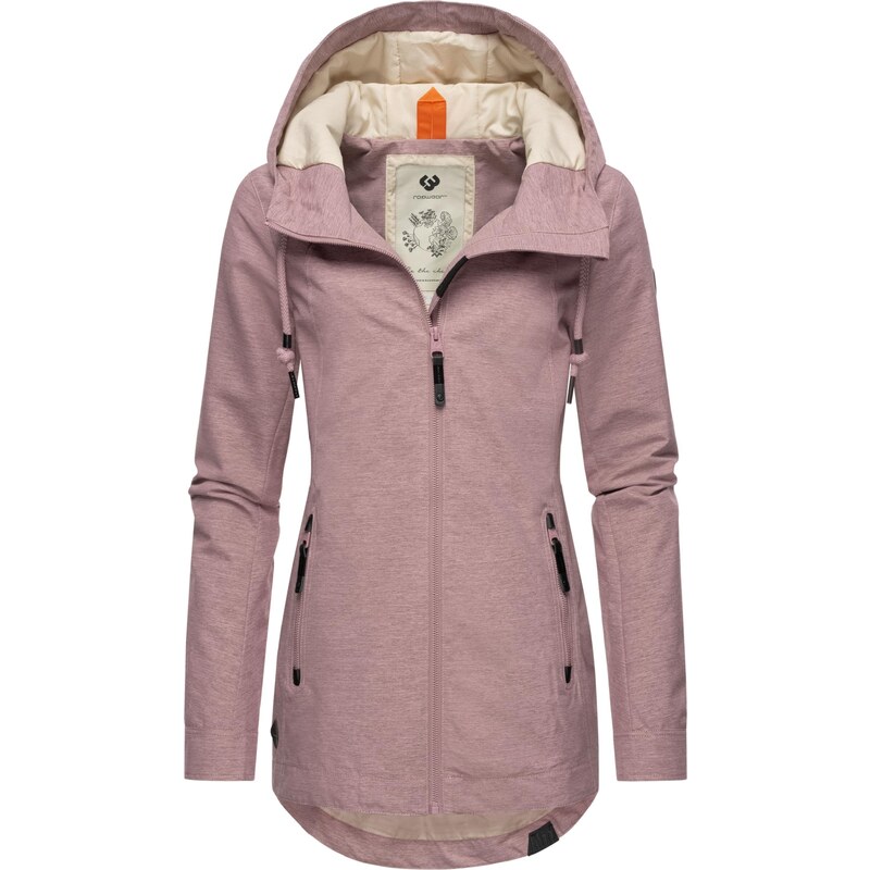 Ragwear Prehodna jakna 'Zuzka' mauve / črna