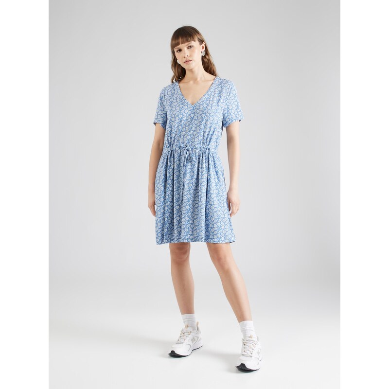 VILA Obleka 'VILISE' golobje modra / bela