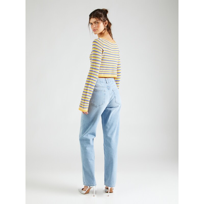 ABOUT YOU x Laura Giurcanu Kavbojke 'Maggie' svetlo modra