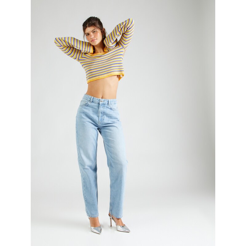 ABOUT YOU x Laura Giurcanu Kavbojke 'Maggie' svetlo modra