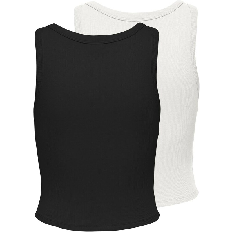 ONLY Top 'ONLEasy' črna / bela