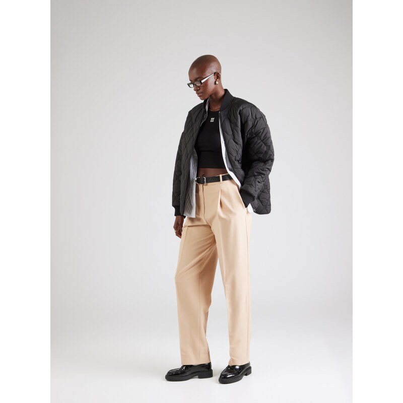 HUGO Majica 'Delanor' črna / bela