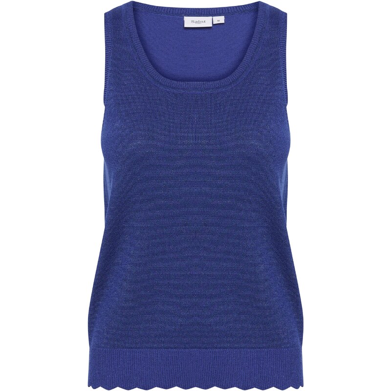 SAINT TROPEZ Top z naramnicami 'Mila' vijolično modra / temno liila