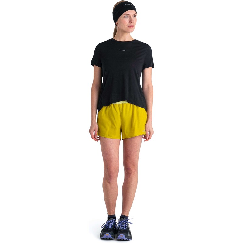 ICEBREAKER Funkcionalna majica 'Cool-Lite Speed' črna / bela