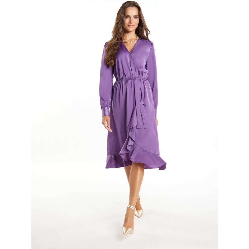 faina Koktejl obleka lila
