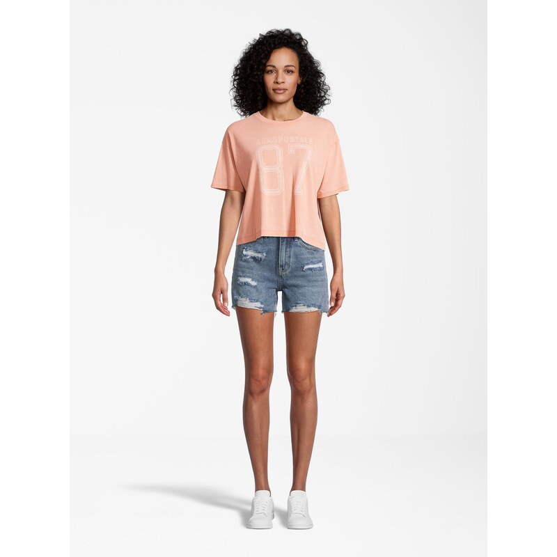 AÉROPOSTALE Majica oranžna / pastelno oranžna