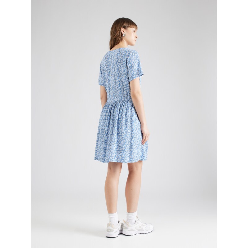 VILA Obleka 'VILISE' golobje modra / bela