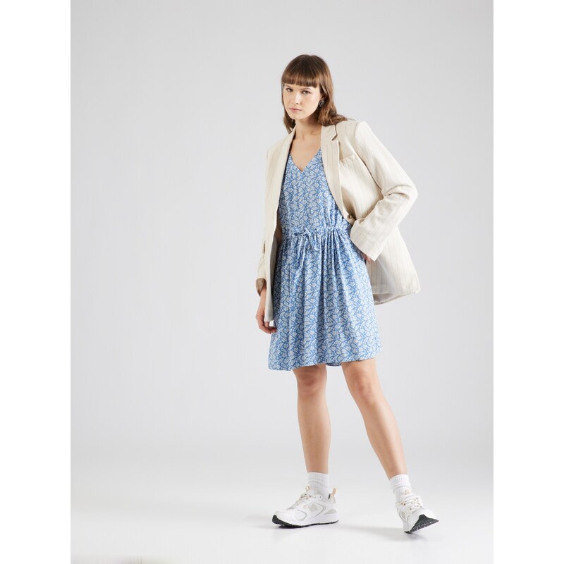 VILA Obleka 'VILISE' golobje modra / bela