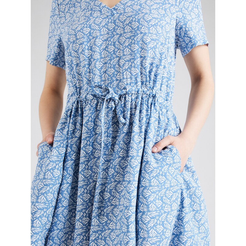 VILA Obleka 'VILISE' golobje modra / bela