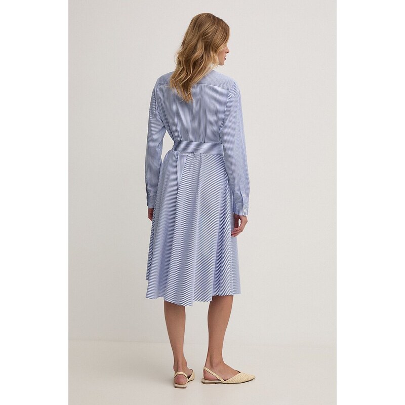 Bombažna obleka Polo Ralph Lauren