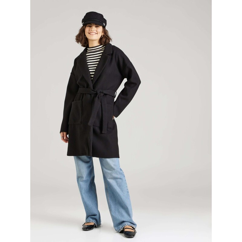 PIECES Prehoden plašč črna