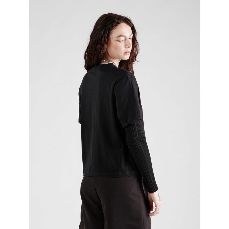 GUESS JEANS Majica 'ICONIC' rdeča / črna / bela