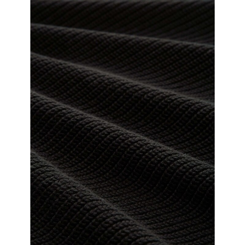 TOM TAILOR DENIM Pletena jopa črna