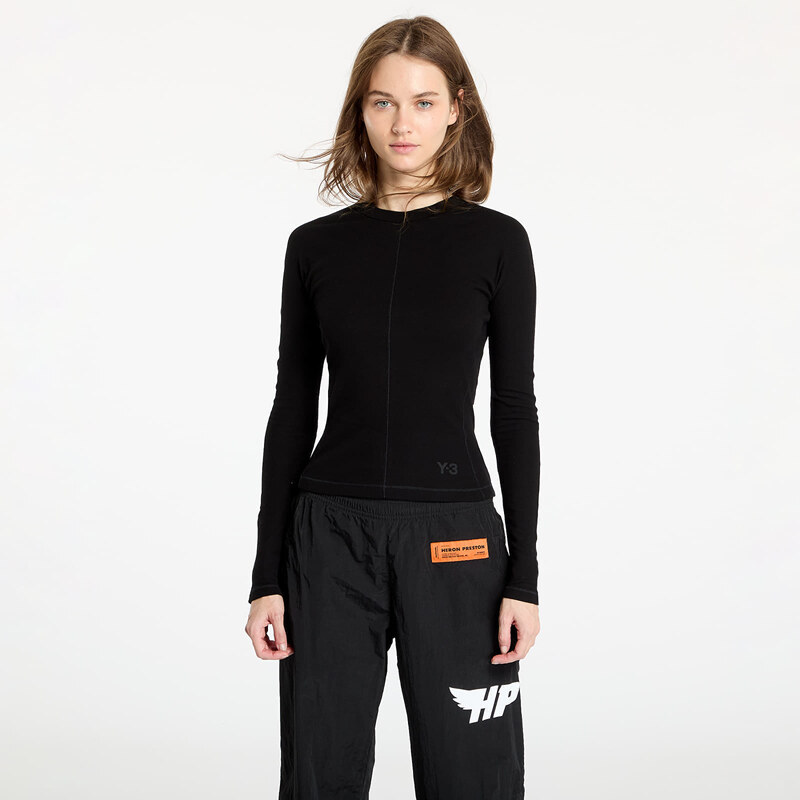 Majica Y-3 Fitted Long Sleeve Tee Black L