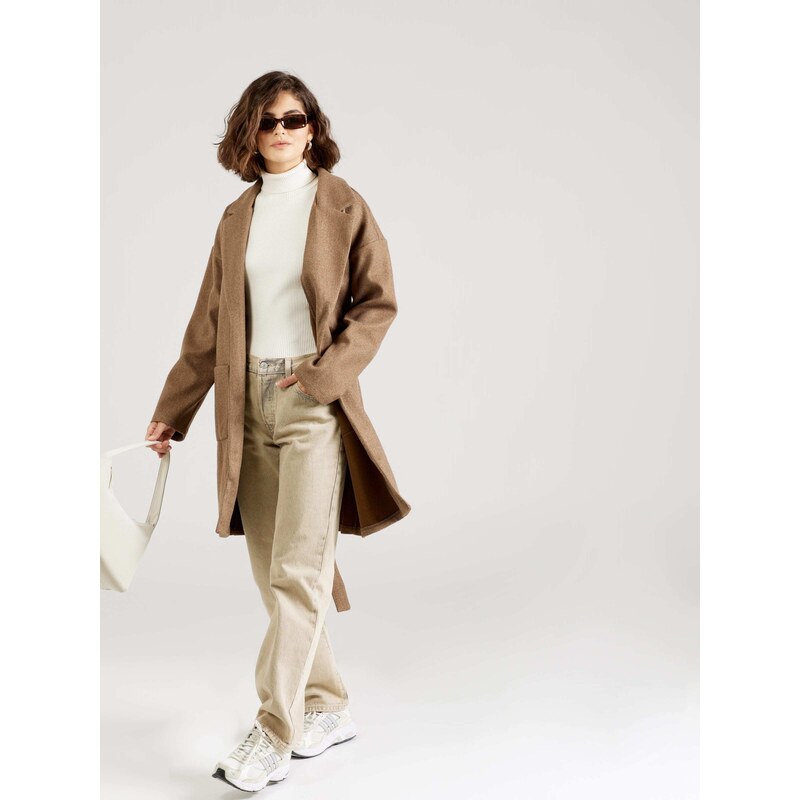 PIECES Prehoden plašč pikčasto rjava