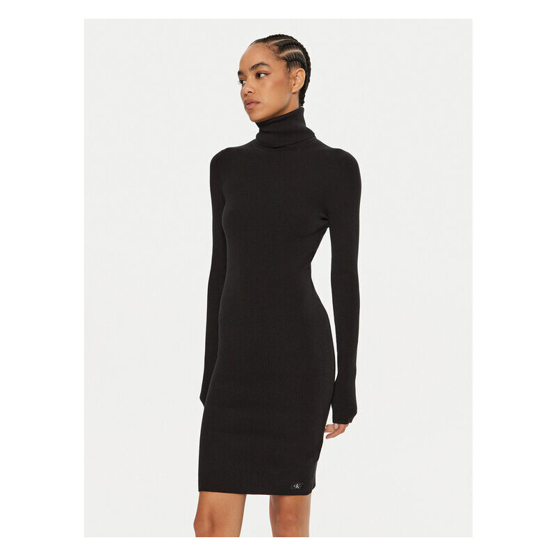 Pletena obleka Calvin Klein Jeans