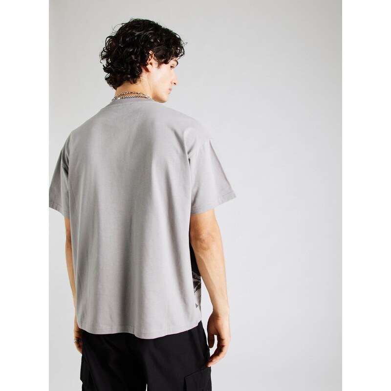 SHYX Majica siva / grafit / rdeča