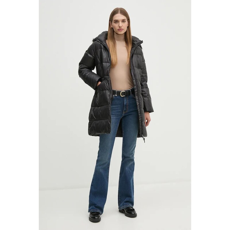 Puhovka Calvin Klein ženska, črna barva, K20K207734