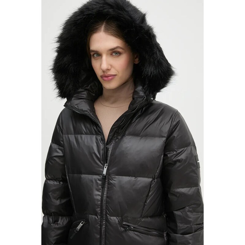 Puhovka Calvin Klein ženska, črna barva, K20K207734
