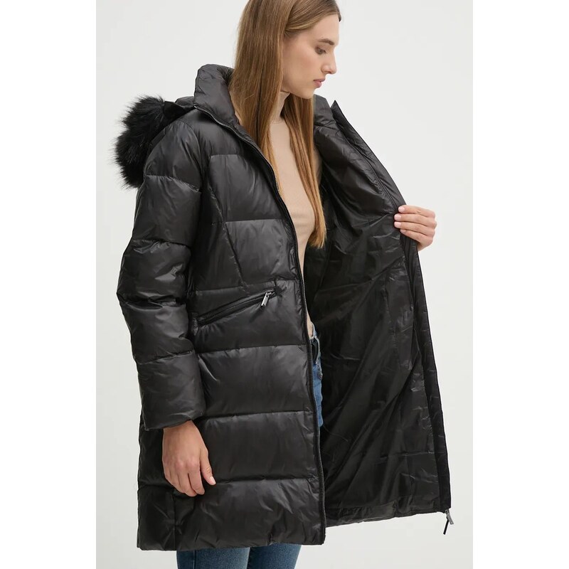 Puhovka Calvin Klein ženska, črna barva, K20K207734