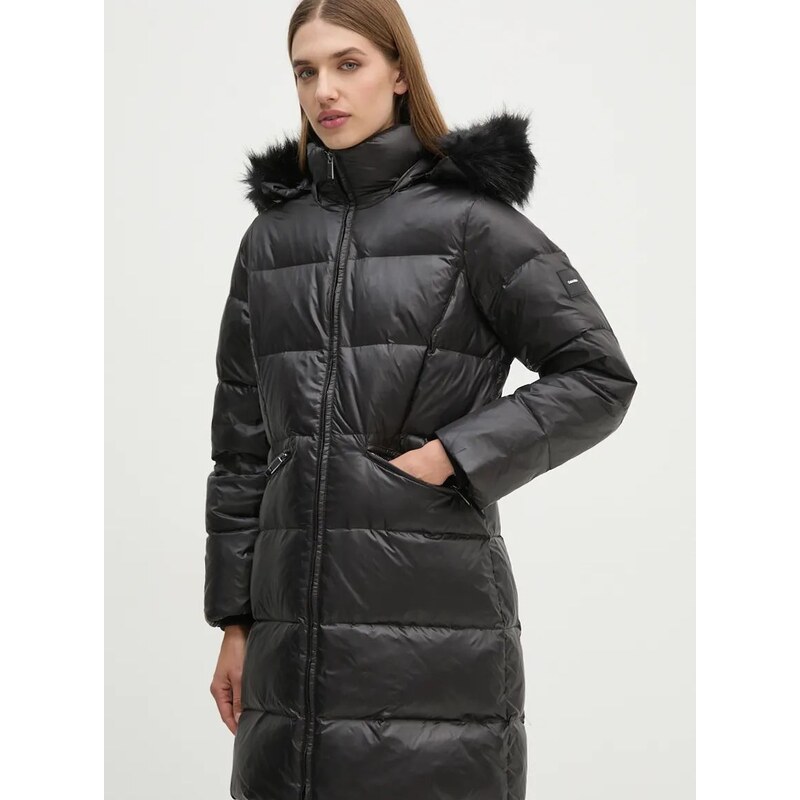 Puhovka Calvin Klein ženska, črna barva, K20K207734