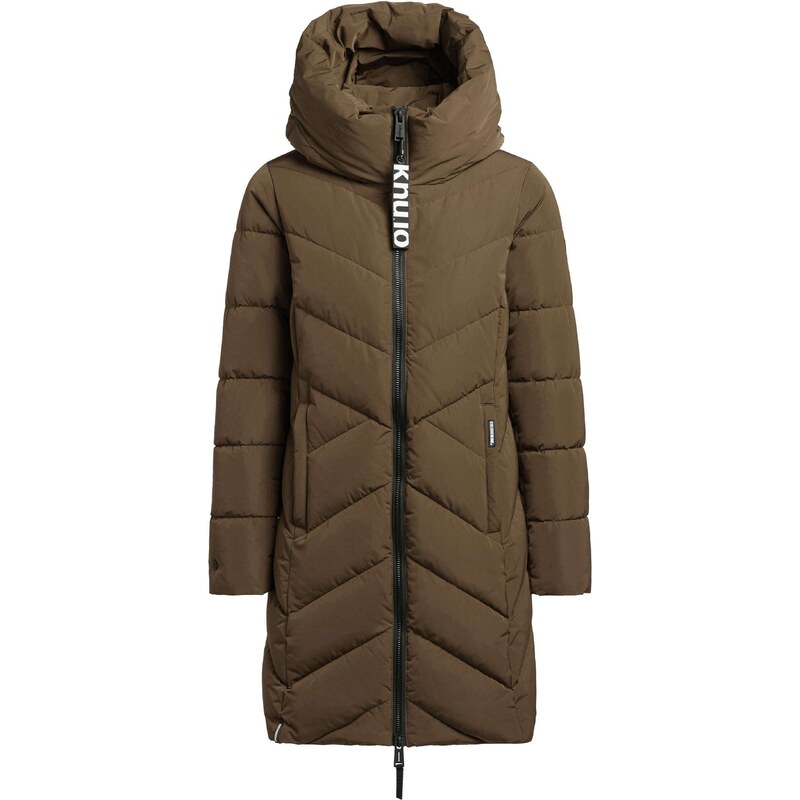 khujo Zimski plašč 'Darka' sepija / črna / bela