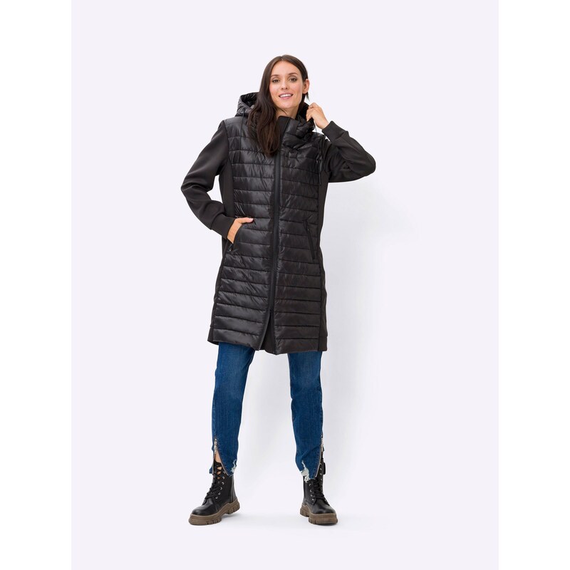 heine Prehoden plašč črna