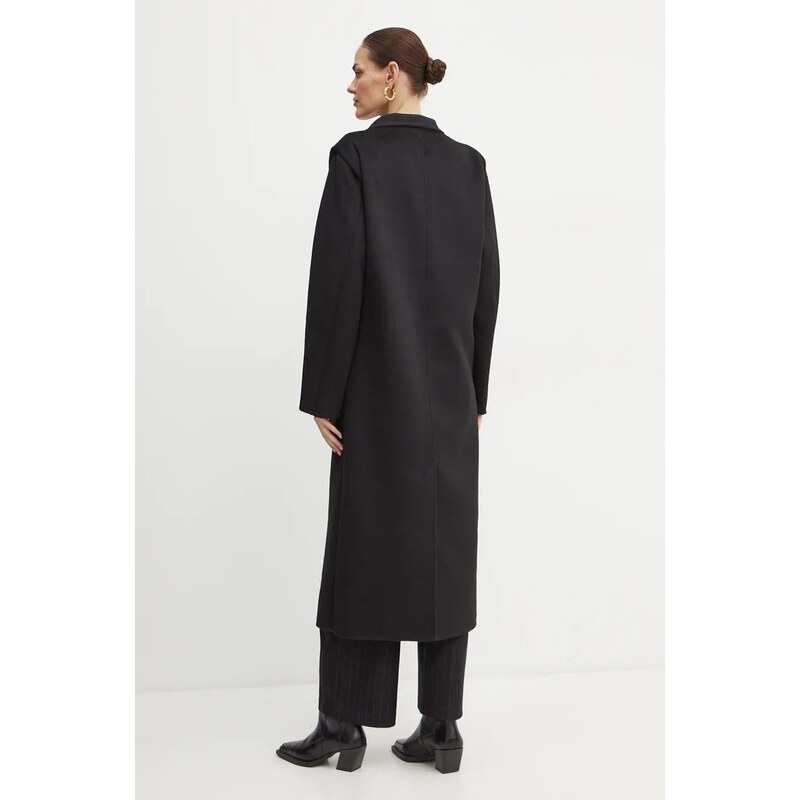 Plašč s primesjo volne Boss Orange