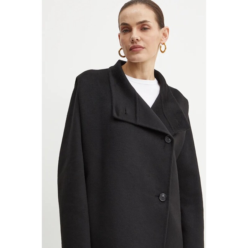 Plašč s primesjo volne Boss Orange