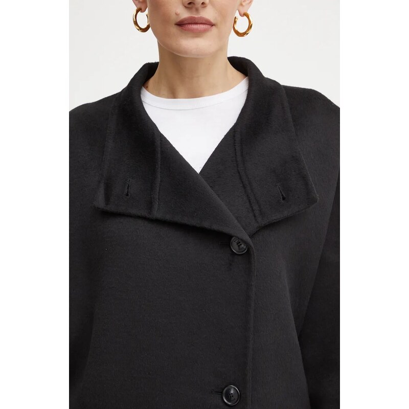 Plašč s primesjo volne Boss Orange