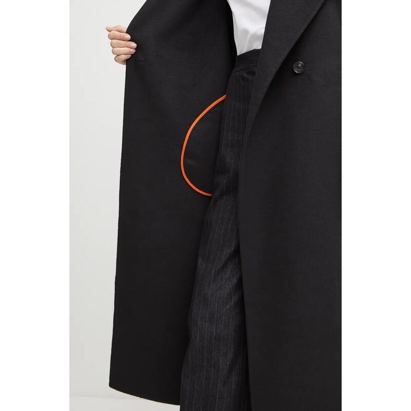 Plašč s primesjo volne Boss Orange