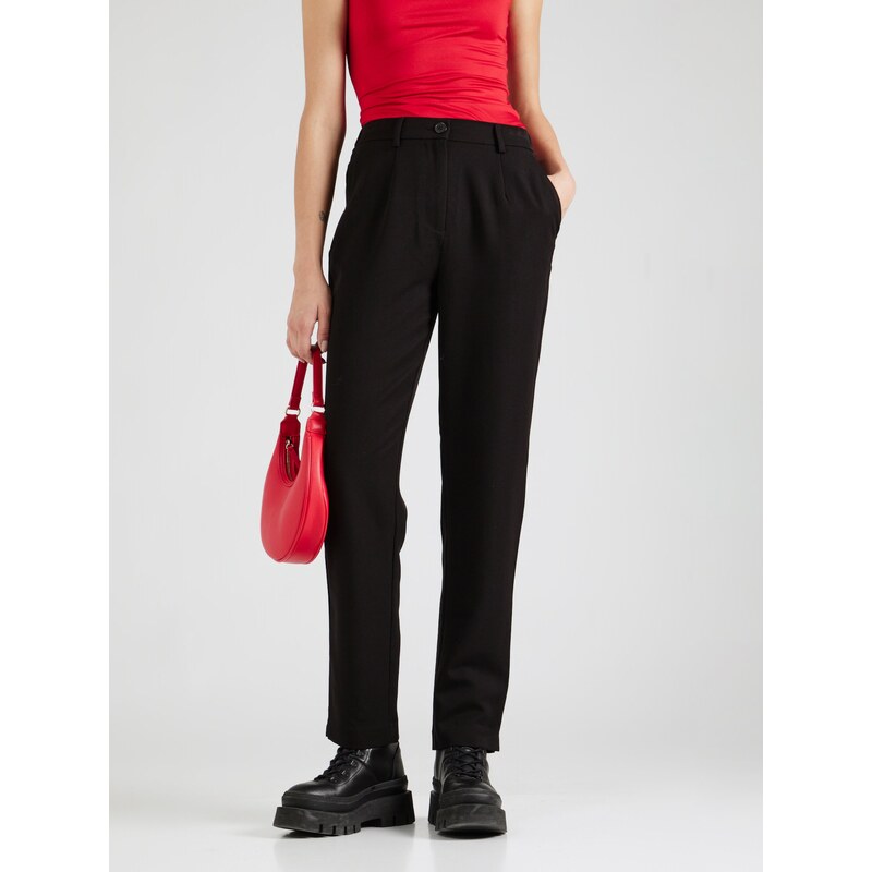 PIECES Hlače z naborki 'Kamil' črna