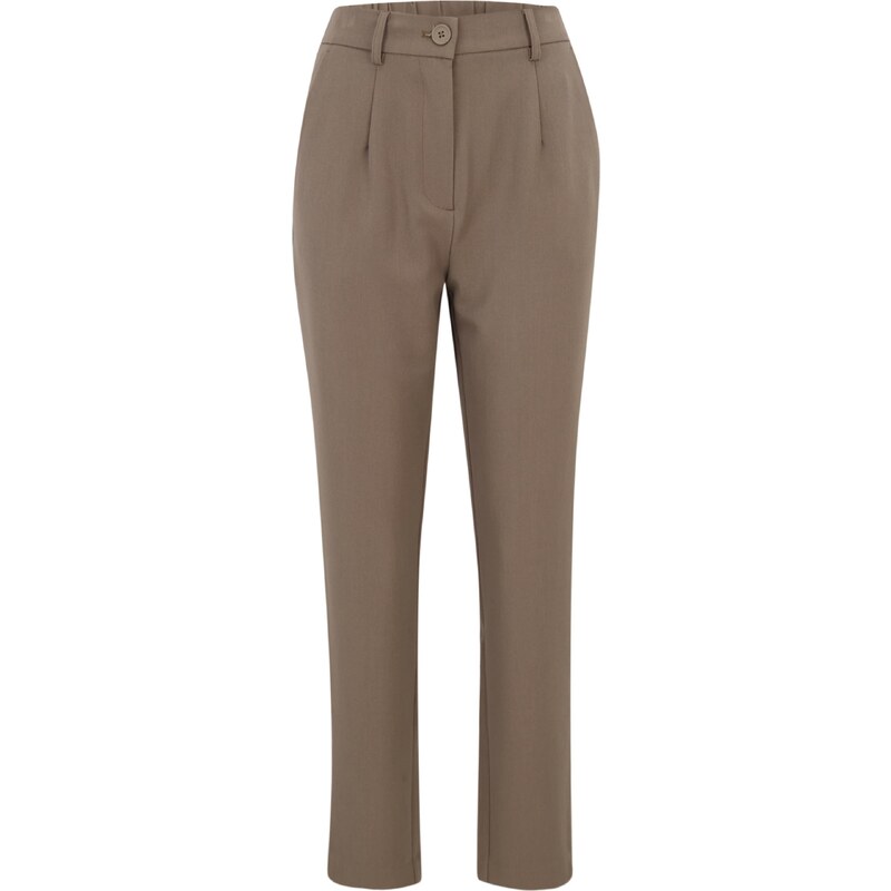 PIECES Hlače z naborki 'PCKamil' mokka