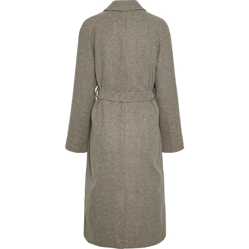 PIECES Prehoden plašč 'PCMarbel' pikčasto rjava