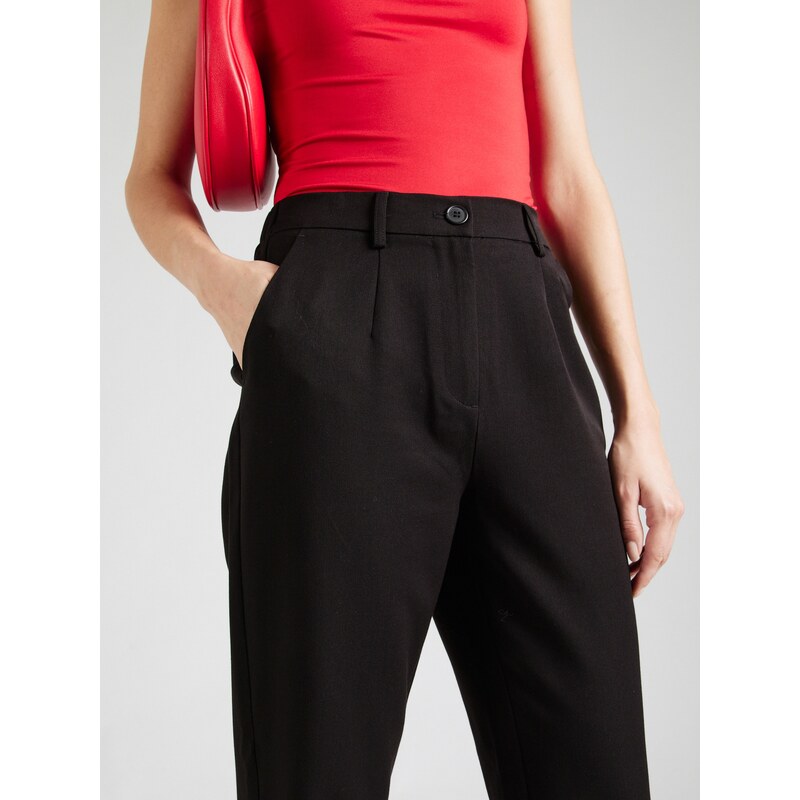 PIECES Hlače z naborki 'Kamil' črna