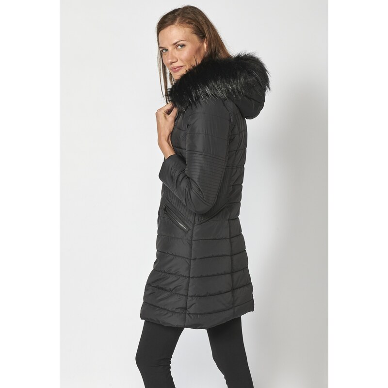 KOROSHI Zimska jakna črna