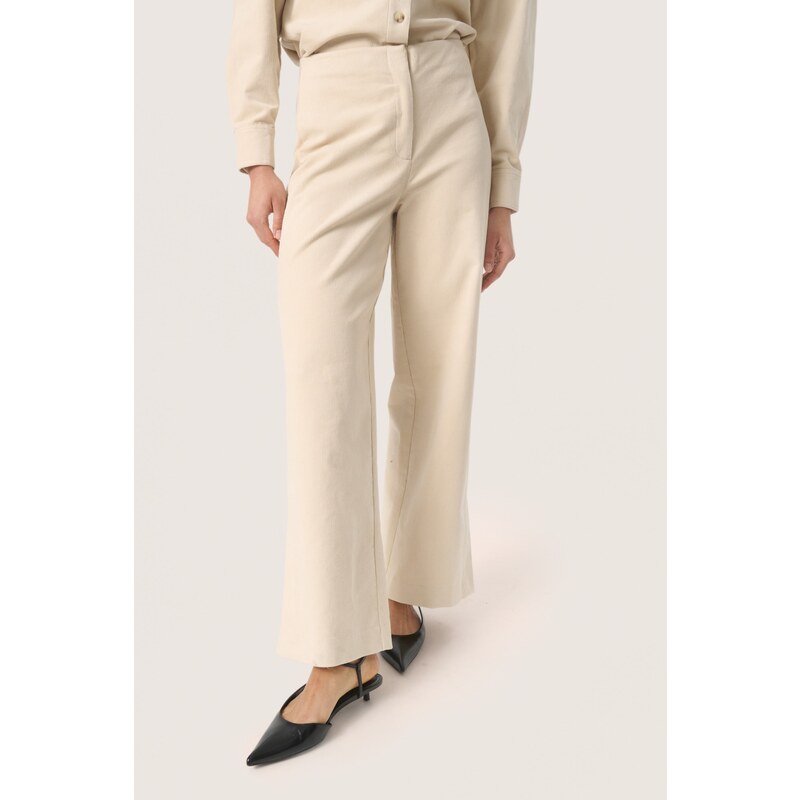 SOAKED IN LUXURY Hlače 'Helle' bež