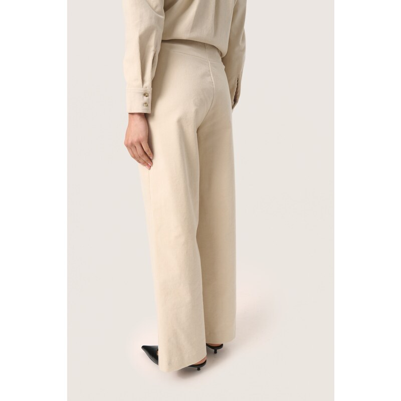 SOAKED IN LUXURY Hlače 'Helle' bež