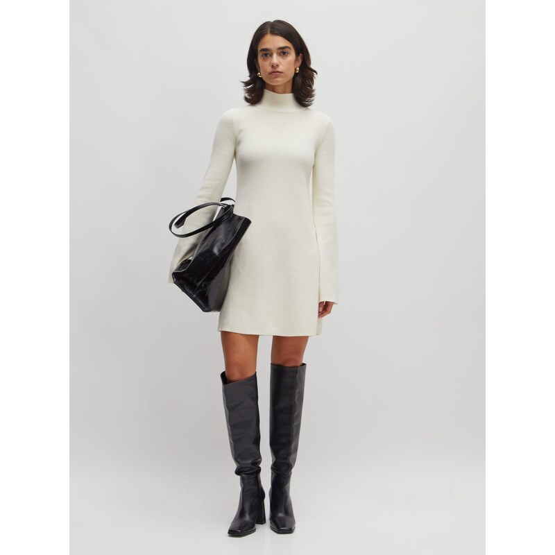 EDITED Pletena obleka 'Dunia' ecru