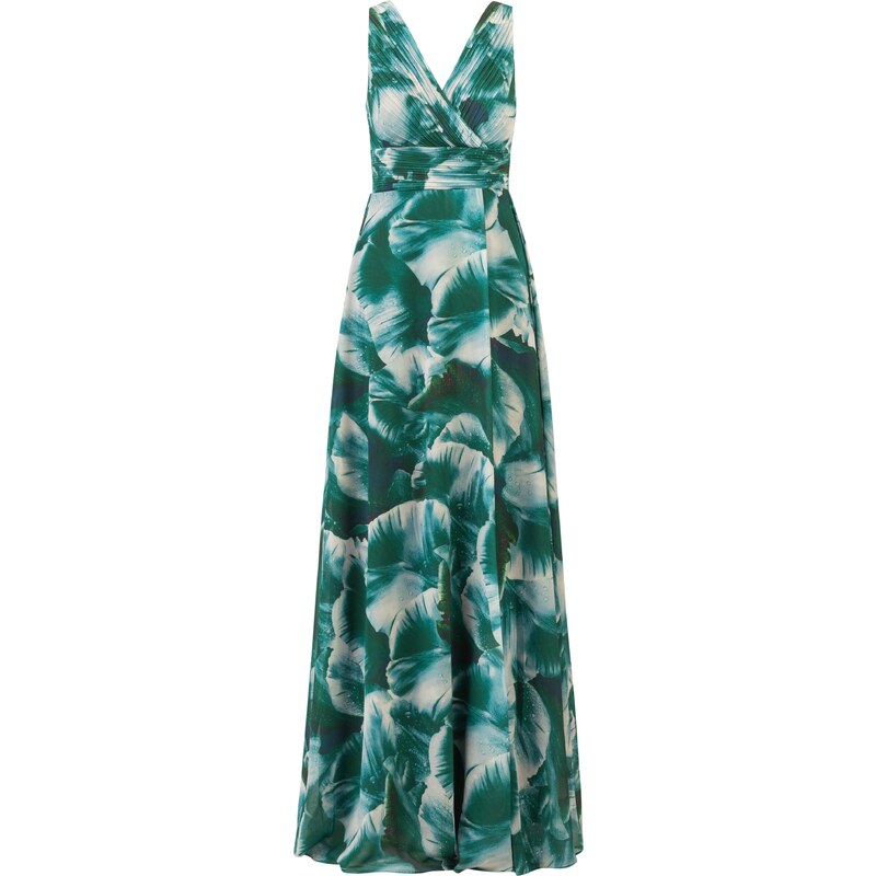 Kraimod Večerna obleka smaragd / temno zelena / bela