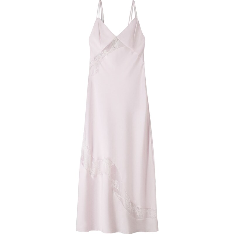 Bershka Večerna obleka pastelno roza