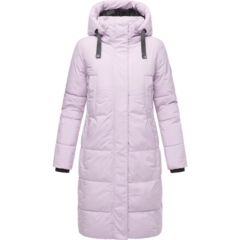 MARIKOO Zimski plašč roza / črna
