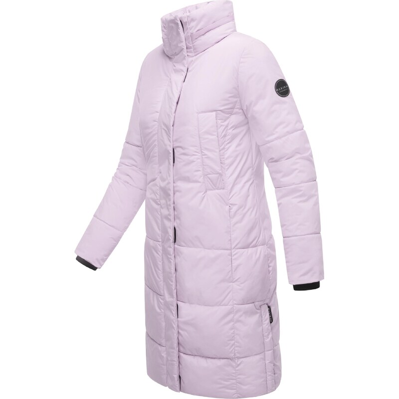 MARIKOO Zimski plašč roza / črna