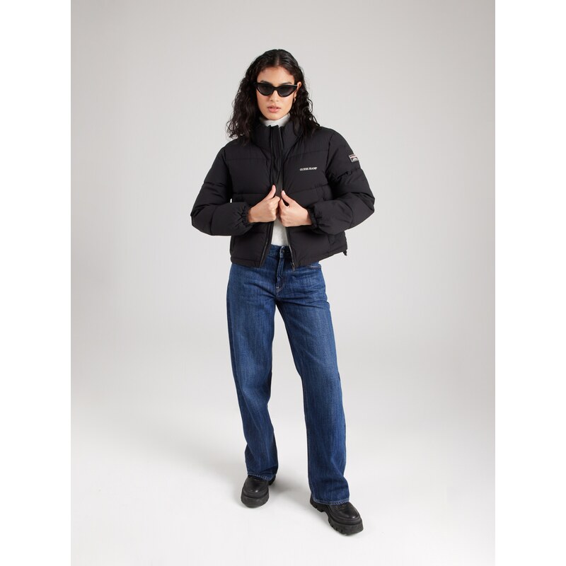 GUESS JEANS Zimska jakna črna / bela