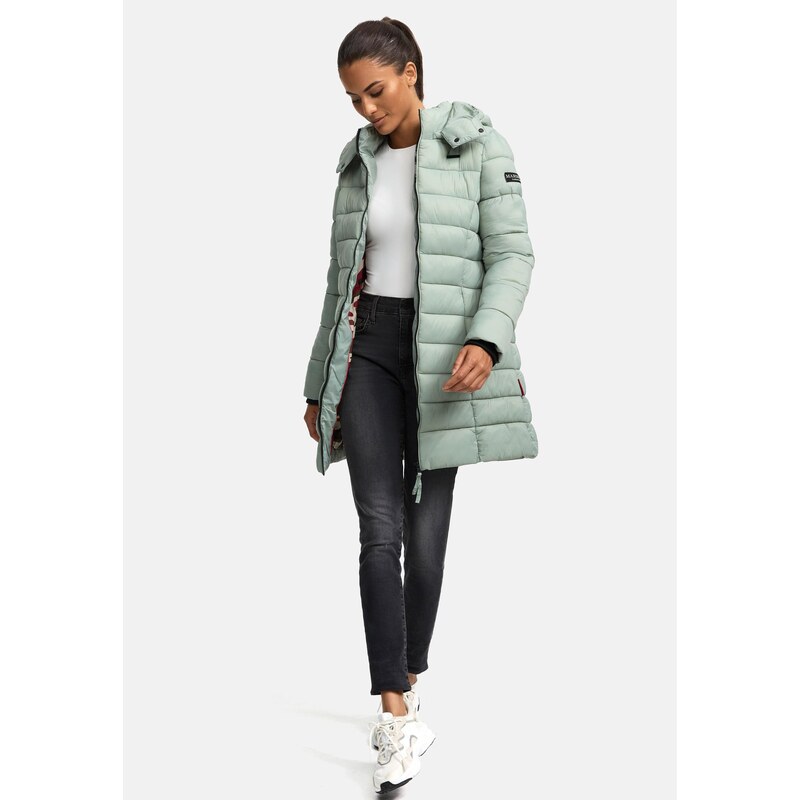 MARIKOO Zimski plašč 'Abendsternchen' svetlo zelena