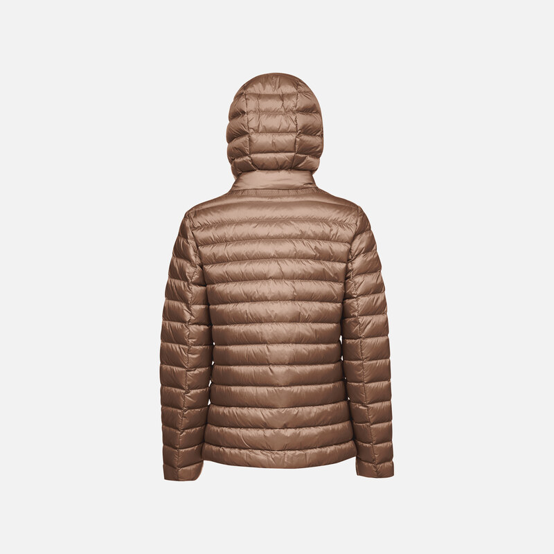 Dark Brown Women's Quilted Jacket Geox Jaysen - Women's