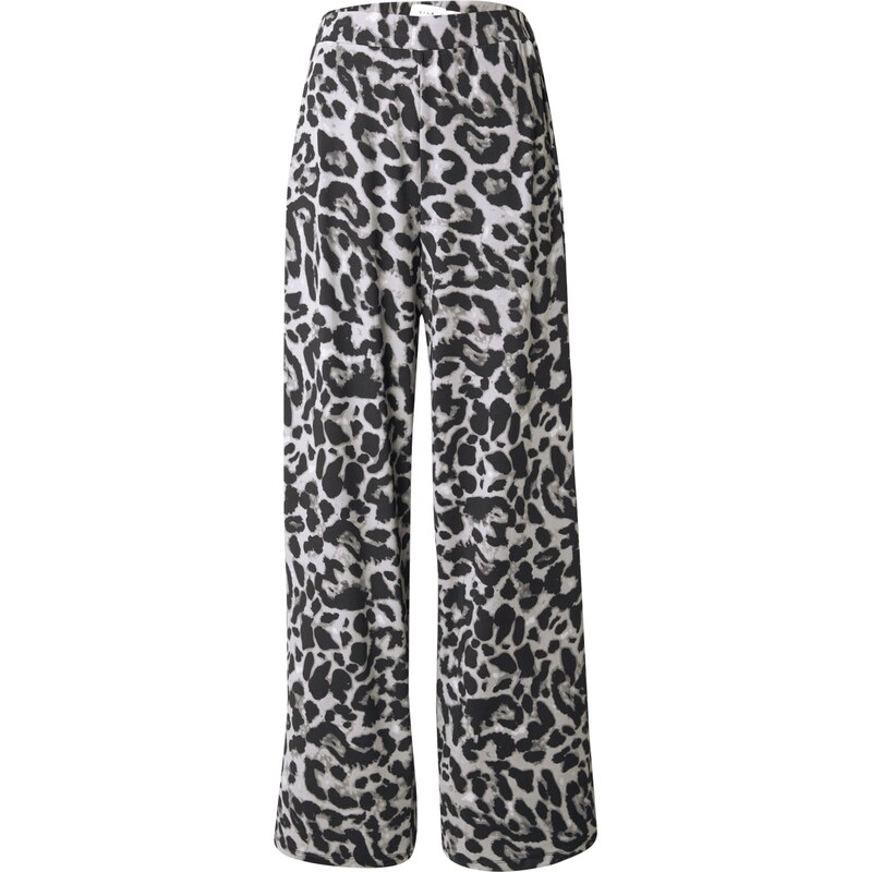 VILA Hlače 'VILeoa' siva / bazaltno siva / črna