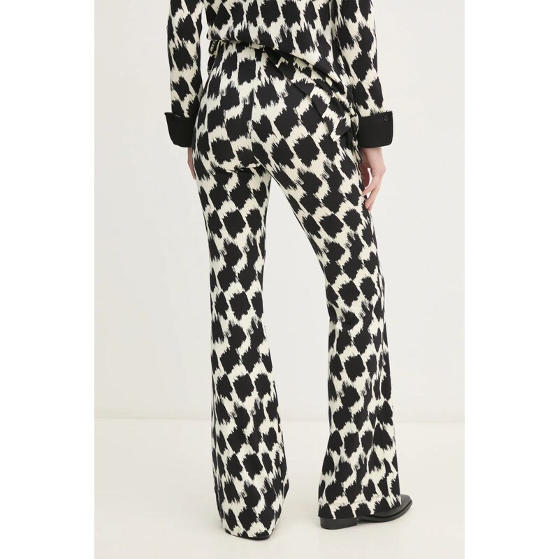 Hlače DIANE VON FURSTENBERG ženske, črna barva, DVFPL4S002